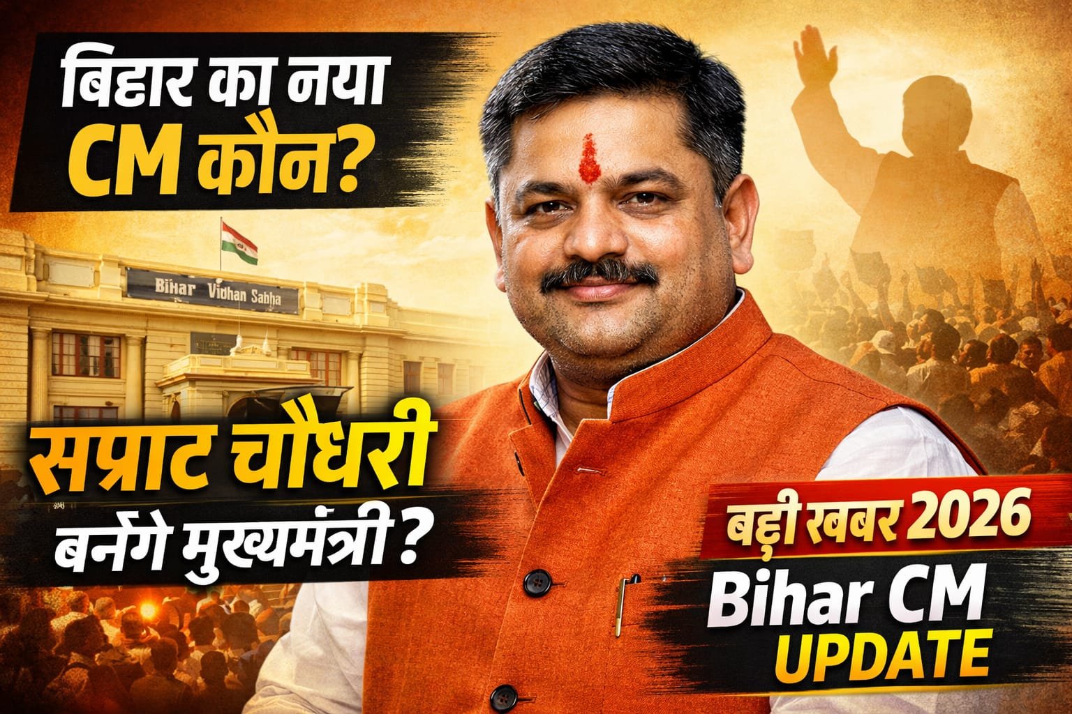 bihar new chief minister samrat chaudhary news update 2026