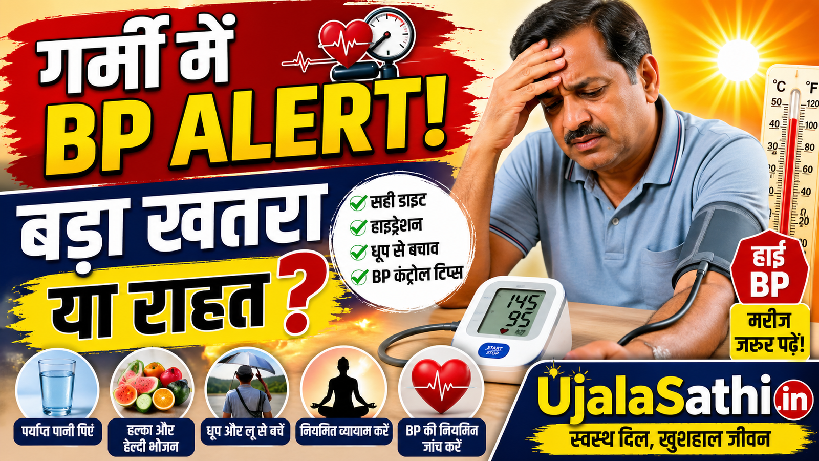High Blood Pressure Care Tips in Summer