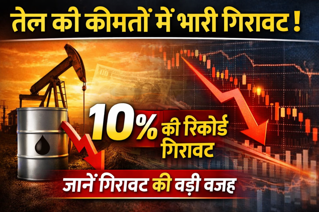 crude oil price drop chart 2026 global oil market news