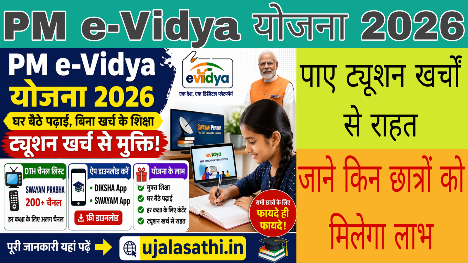 PM e-Vidya Yojana के तहत फ्री डिजिटल शिक्षा योजना