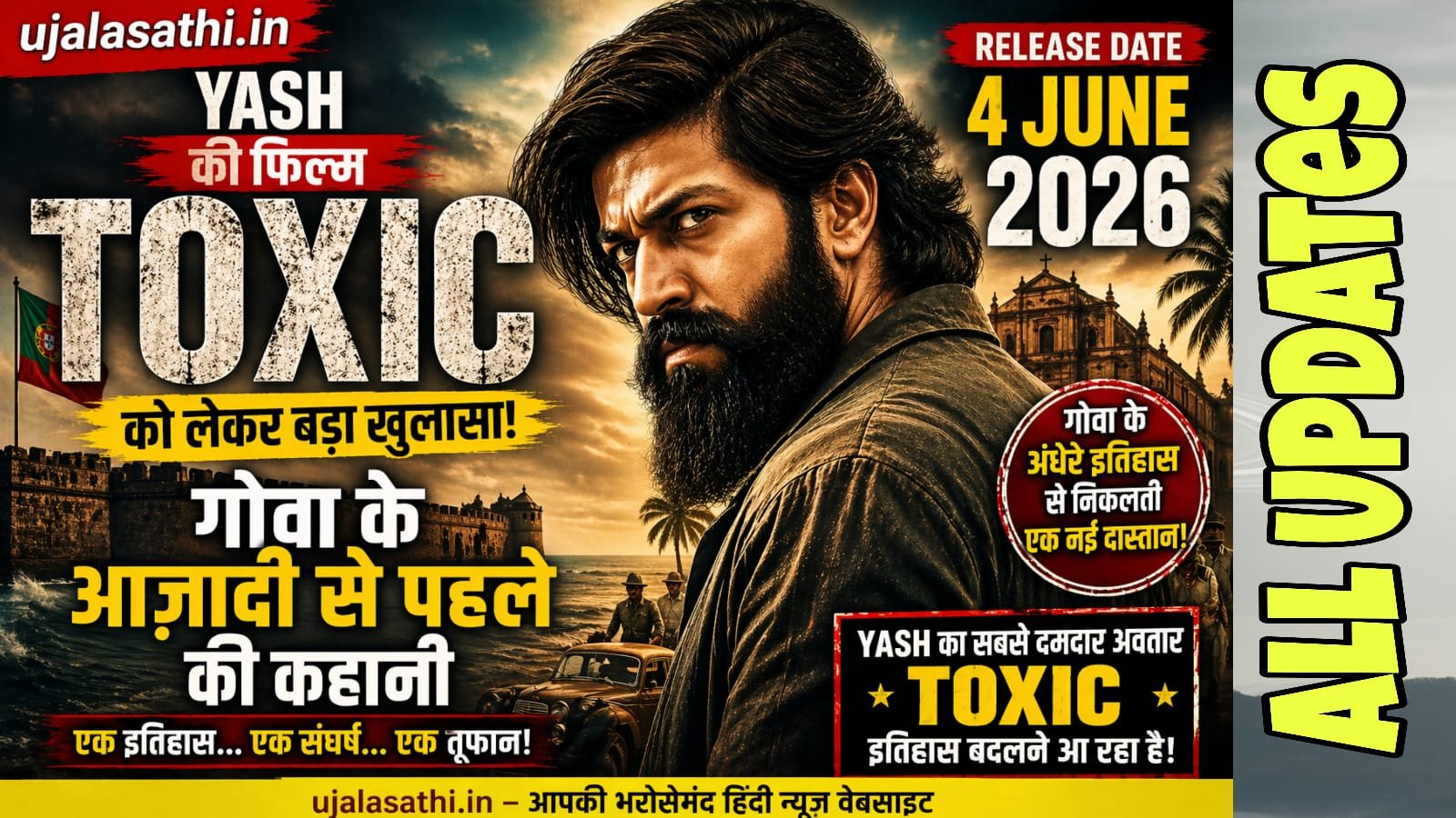Yash Toxic Film 2026 गोवा कहानी अपडेट