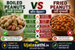 Boiled vs Fried Peanuts comparison