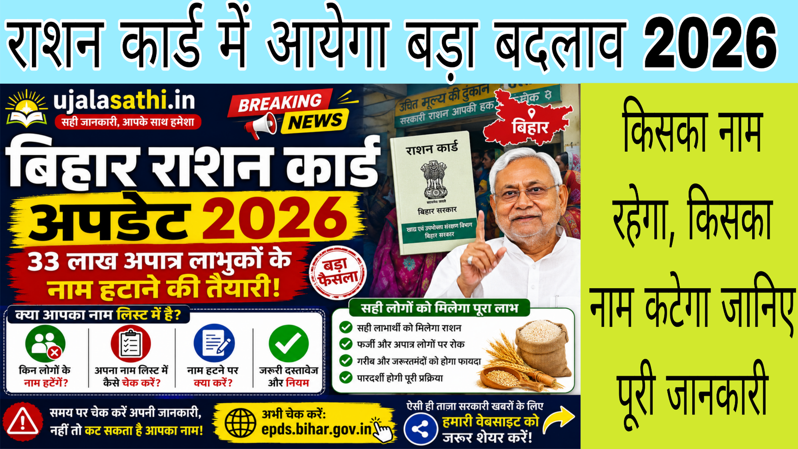 Bihar ration card update