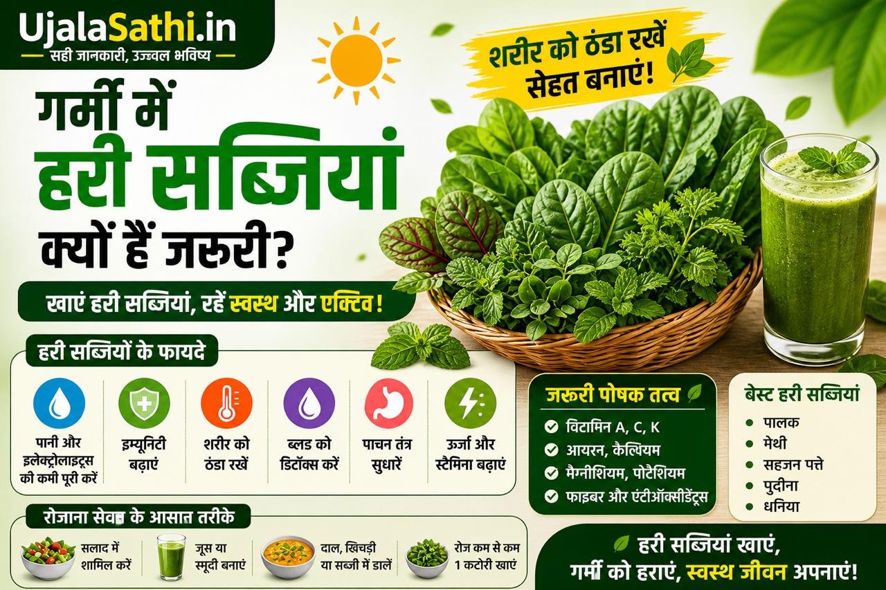 Leafy vegetables benefits in summer
