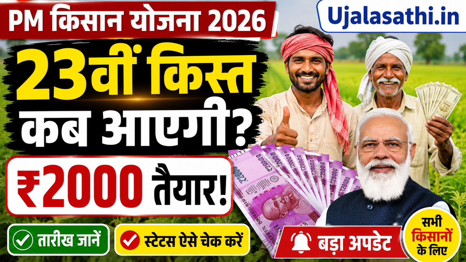 Pm kisan 23ed installment 2026