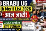 BRABU UG Fourth Merit List 2026 Admission Notice