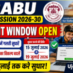 BRABU UG Admission 2026-30 Edit Window Notice