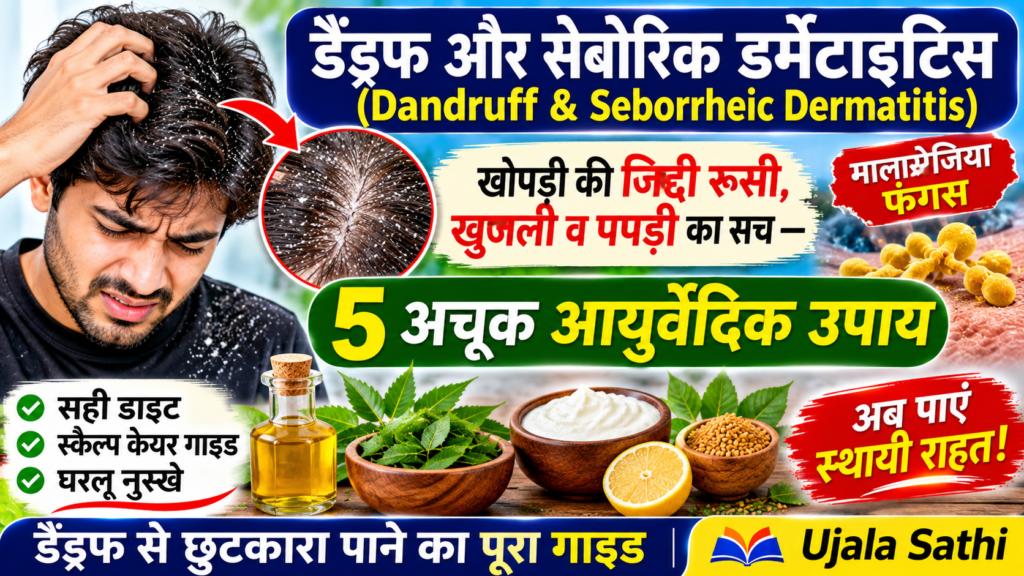 डैंड्रफ और सेबोरिक डर्मेटाइटिस के कारण, लक्षण और स्कैल्प केयर के उपाय