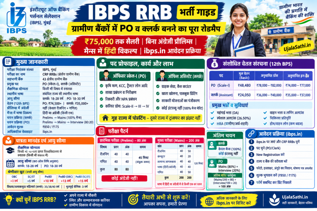 IBPS RRB 2026 भर्ती गाइड, PO क्लर्क सैलरी और परीक्षा पैटर्न