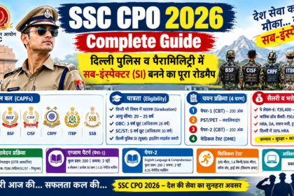 SSC CPO 2026 दिल्ली पुलिस और CAPF सब-इंस्पेक्टर भर्ती की पूरी जानकारी